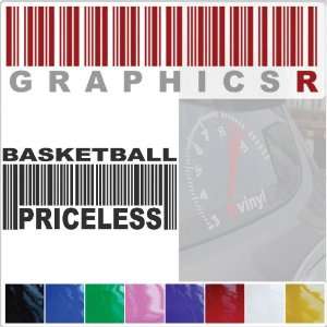 Sticker Decal Graphic   Barcode UPC Priceless Basketball Player Ball 
