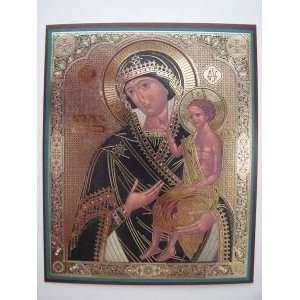 VIRGIN MARY Upbringing Education Orthodox Icon Prayer (Metallograph, 4 