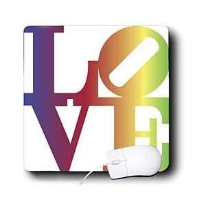  Jack of Arts LOVE   LOVE with vertical rainbow spectrum 