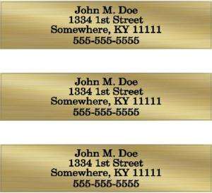 Custom Club Shaft Labels With Your Name, Address & Phone  