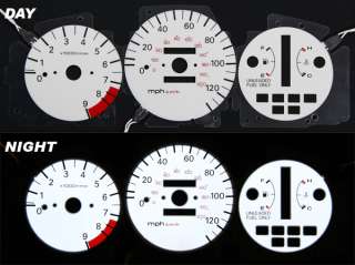 EL Glow Gauge   Honda Honda Civic 92 95 EX Automatic   White