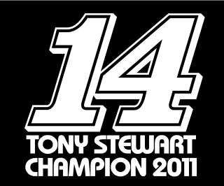   STEWART NASCAR CHAMPION 2011 truck car window decal bumper sticker