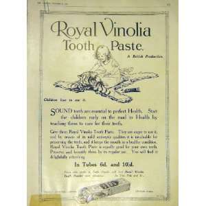  Royal Vinolia Tooth Paste Child Tiger Skin Print 1915 