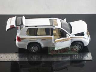   32 Toyota Land Cruiser white pull back car Metal Die Cast model  
