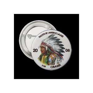  Native Americans for Obama Button 
