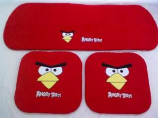 Angry birds Car Front Rear Seat cushion/cover 3 pcs red  