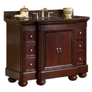 com 893 4800TB Mount Vernon 48 Vanity with a Merlot Sherwin Williams 