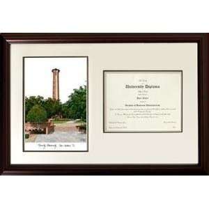  University of Texas School of Business Framed Lithograph w 