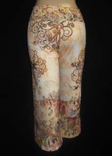   Klimt Tree of Life Print Capri Length Pant M Wear a PEACE o Art  