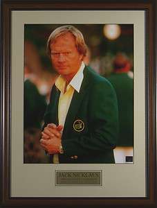 Jack Nicklaus   1986 Masters Green Jacket Framed Golf Photo 11 x 14 