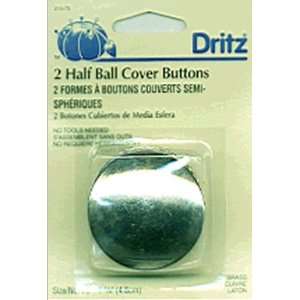  Dritz Half Ball Cover Buttons Size 75 1 7/8 2/Pkg 213 75 