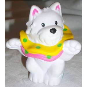  Fisher Price Little People White Circus Dog Replacement 