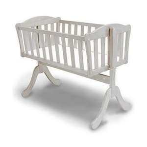  Euro Cradle with Pad   White Baby