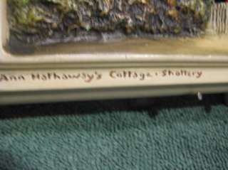 Vintage Plaque Ann Hathaways Cottage   Shattery  