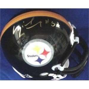  Hand Signed Pittsburgh Steelers Football Mini Helmet 