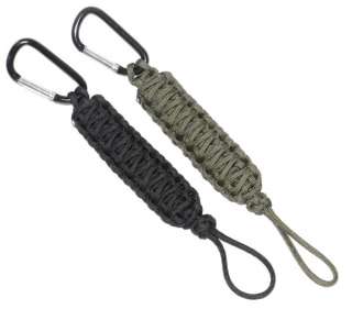 550 Paracord Survival FOB Key Chain Lanyard w/ Carabiner   Pick From 