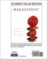 Management, Student Value Edition, (013255335X), Michael A Hitt 