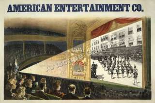 American Entertainment 1898 Movie Theater Poster 16x24  