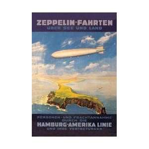  Zeppelin Fahrten Uber See und Land   Hamburg America Lines 