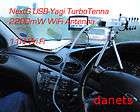 2200mW USB Yagi 11N WiFi Antenna SPEED INTERNET PICK UP  