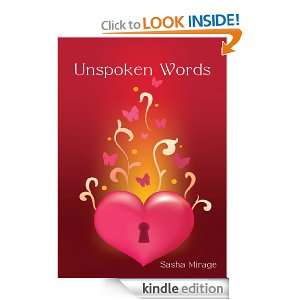 Unspoken Words Sasha Mirage  Kindle Store