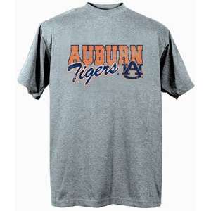 Auburn University Tigers AU NCAA Dark Ash Short Sleeve T Shirt Large