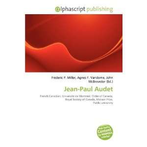  Jean Paul Audet (9786134332941) Frederic P. Miller, Agnes 
