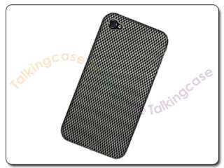 Carbon Rubberized Hard Case Cover For Apple iPhone 4 4G  