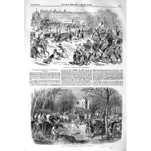  1852 PROCESSION BOEUF GRAS PARIS HUNTING CHANTILLY