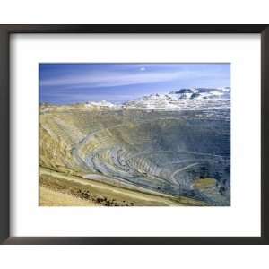  Bingham Canyon Copper Mine in Utah, USA Photography Framed 