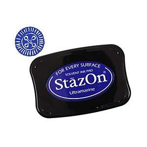  StazOn Ultramarine Solvent Ink Pad Supplys Arts, Crafts 
