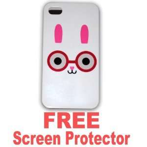  Cute Rabbit Ultra Thin Hard Case for Iphone 4g (At&t Only 