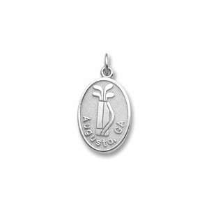 Augusta Ga Golf Charm in Sterling Silver