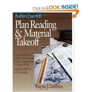   Plan Reading & Material Takeoff [Paperback] Wayne J. DelPico Books