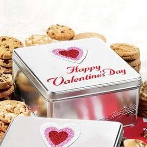 Mrs. Fields Valentines Tin 24 Cookies  Grocery & Gourmet 