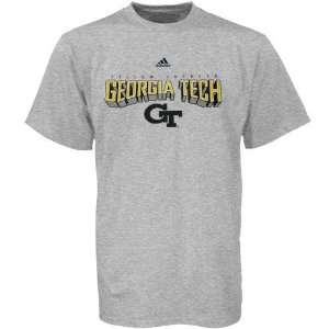   Georgia Tech Yellow Jackets Ash Book Smart T shirt