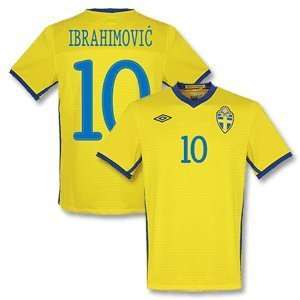    10 11 Sweden Home Jersey + Ibrahimovic 10