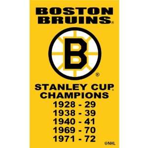   Boston Bruins 3X5 Replica Stanley Cup Banner 3X5