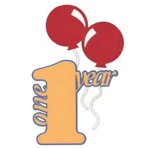  Birthday And KidsOne Year With Balloons Laser Die Cut 