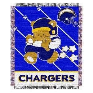  San Diego Chargers Woven Baby Throw Blanket
