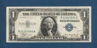 US CURRENCY 1935 $1 SILVER CERTIFICATE (Plain) Old Paper Money Choice 