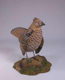 Mini Ruffed Grouse Original Carving/Birdhug  
