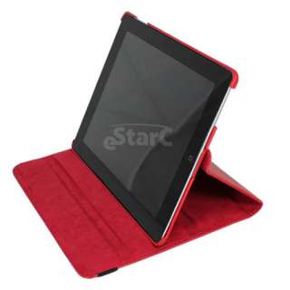 brand new red leather case for apple ipad 2g this
