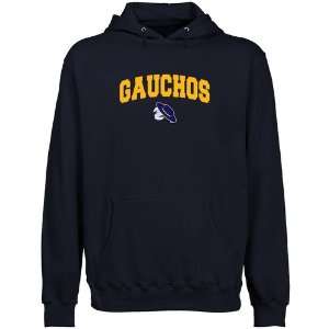 NCAA UC Santa Barbara Gauchos Navy Blue Logo Arch Lightweight Pullover 
