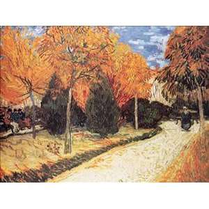 Vincent Van Gogh 47.2W by 35.4H  Giardino Autunnale Super Resin 
