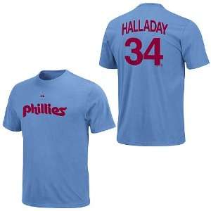  Roy Halladay Philadelphia Phillies Coastal Blue Name and 