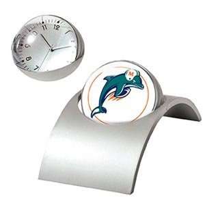 Miami Dolphins NFL Spinning Desk Clock 