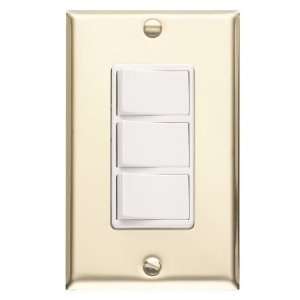   Brass White Switches 20 amp 120V Bath fan control