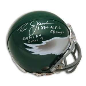  Ron Jaworski Signed Eagles Mini Helmet   1980 NFC Champs 