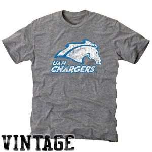   UAH) Chargers Ash Distressed Logo Vintage Tri Blend T shirt Sports